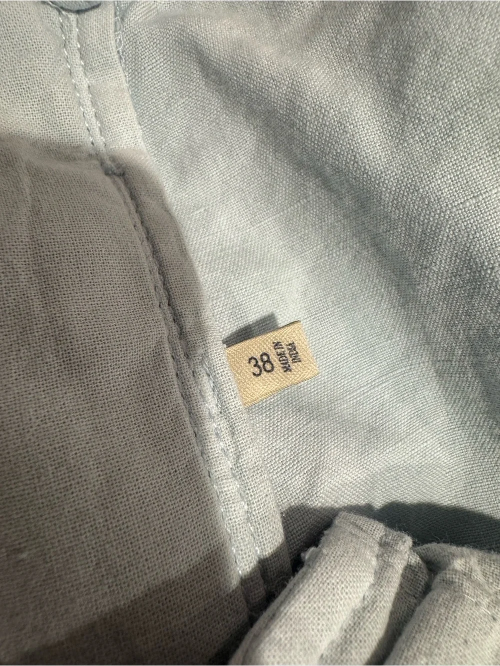 Faherty Pale Blue Linen-Blend Flat Front Shorts